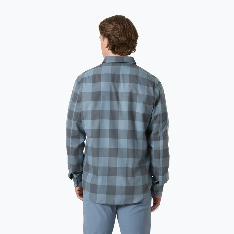 Férfi Helly Hansen Aker Flannel LS ing dzsungel zöld bivaly kockás ing 2