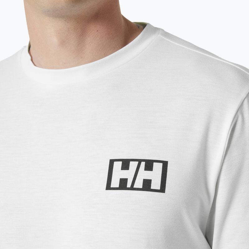 Férfi Helly Hansen Skog Graphic hosszú ujjú fehér 3