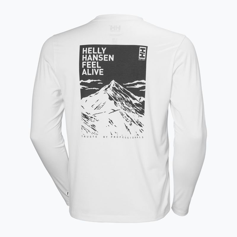 Férfi Helly Hansen Skog Graphic hosszú ujjú fehér 6