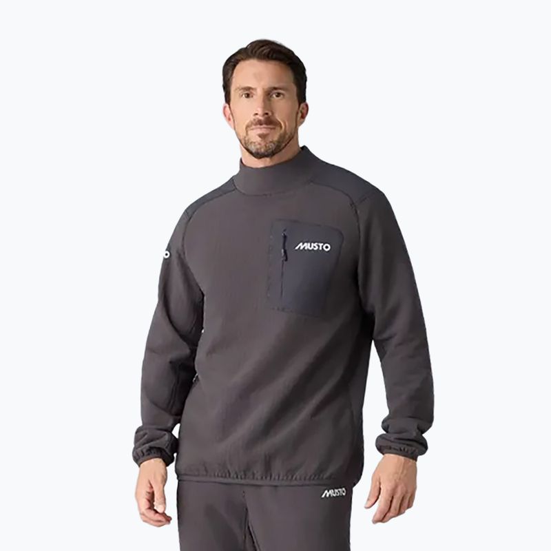Férfi vitorlás pulóver Musto Storm Fleece Midlayer carbon