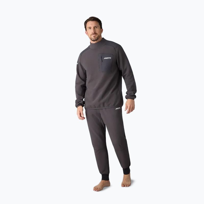 Férfi vitorlás pulóver Musto Storm Fleece Midlayer carbon 2