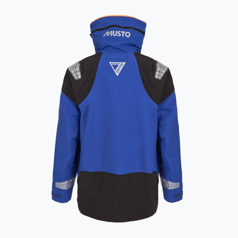 Férfi Musto BR3 Pertex Offshore mazarin kék vitorlás kabát 2