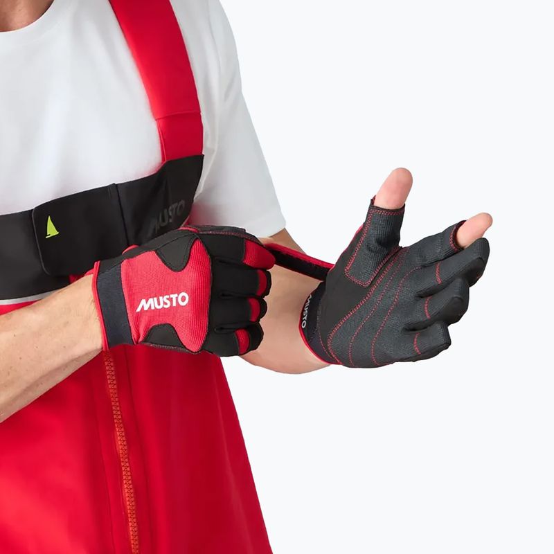Musto Performance hosszú ujjú 2.0 valódi piros vitorlás kesztyű 3