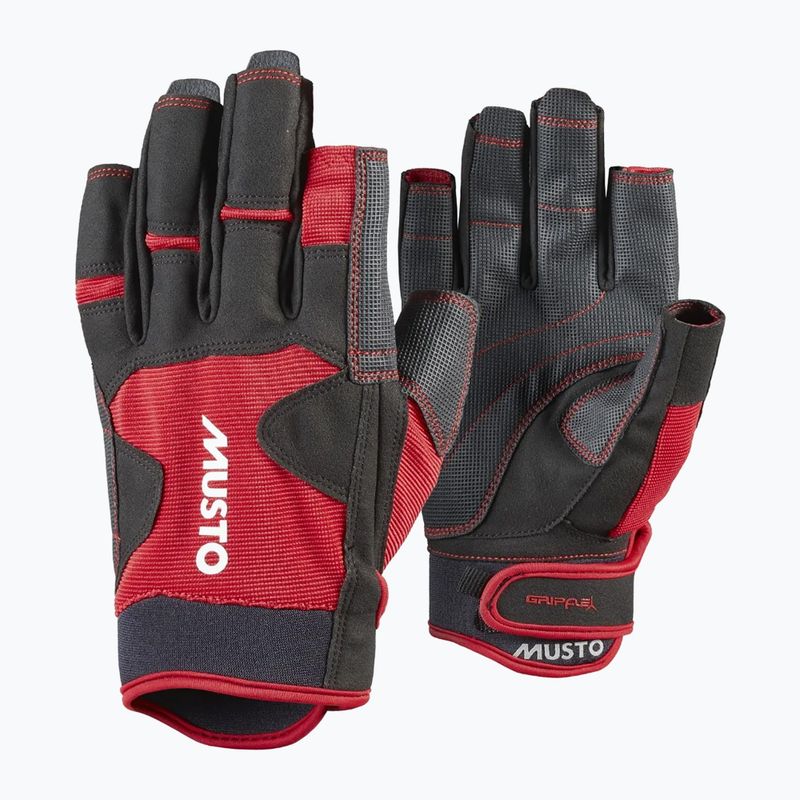 Musto Performance Short Finger 2.0 valódi piros vitorlás kesztyű