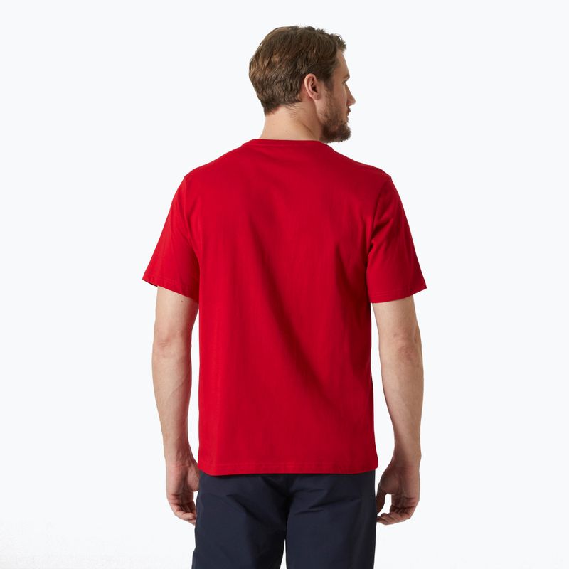 Férfi Helly Hansen Logo 3.0 póló piros 2