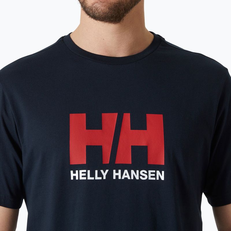 Férfi Helly Hansen Logo 3.0 póló, navy színű 3