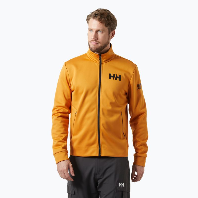 Férfi Helly Hansen HP Fleece 2.0 mustár színű vitorlás pulóver
