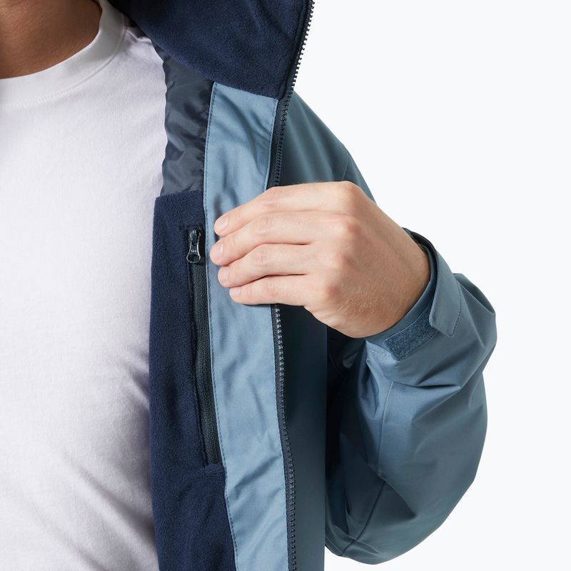 Férfi vitorlás dzseki Helly Hansen Crew Hooded Midlayer 2 mosott navy 6