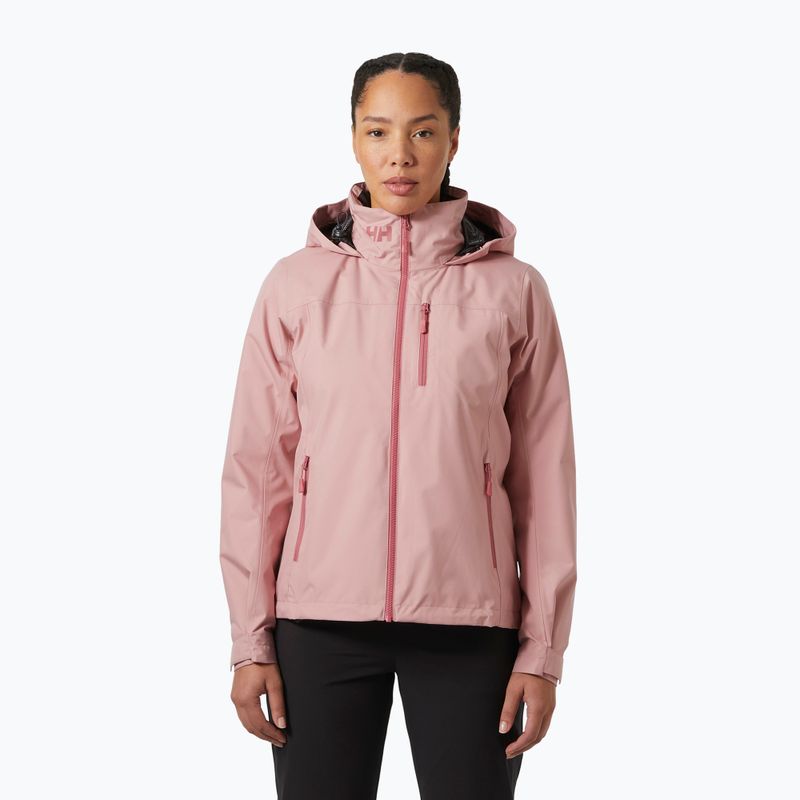 Női vitorlás kabát Helly Hansen Crew Hooded Midlayer 2.0 rózsaszín só