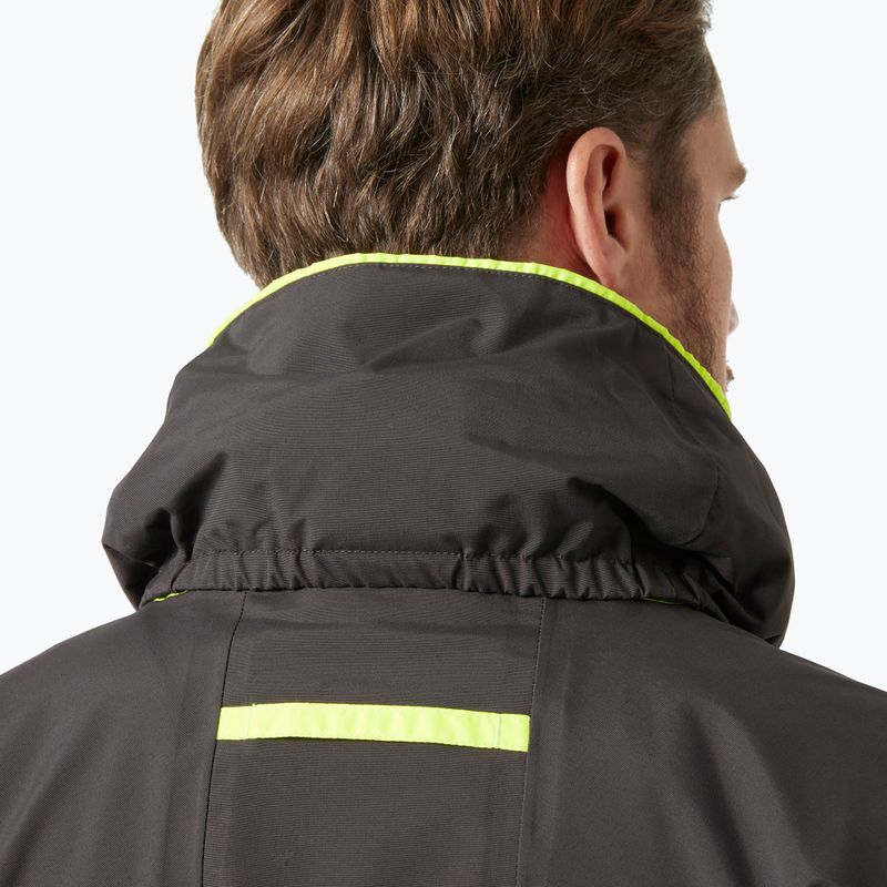 Férfi Helly Hansen Pier 4.0 mustárszínű esőkabát 4