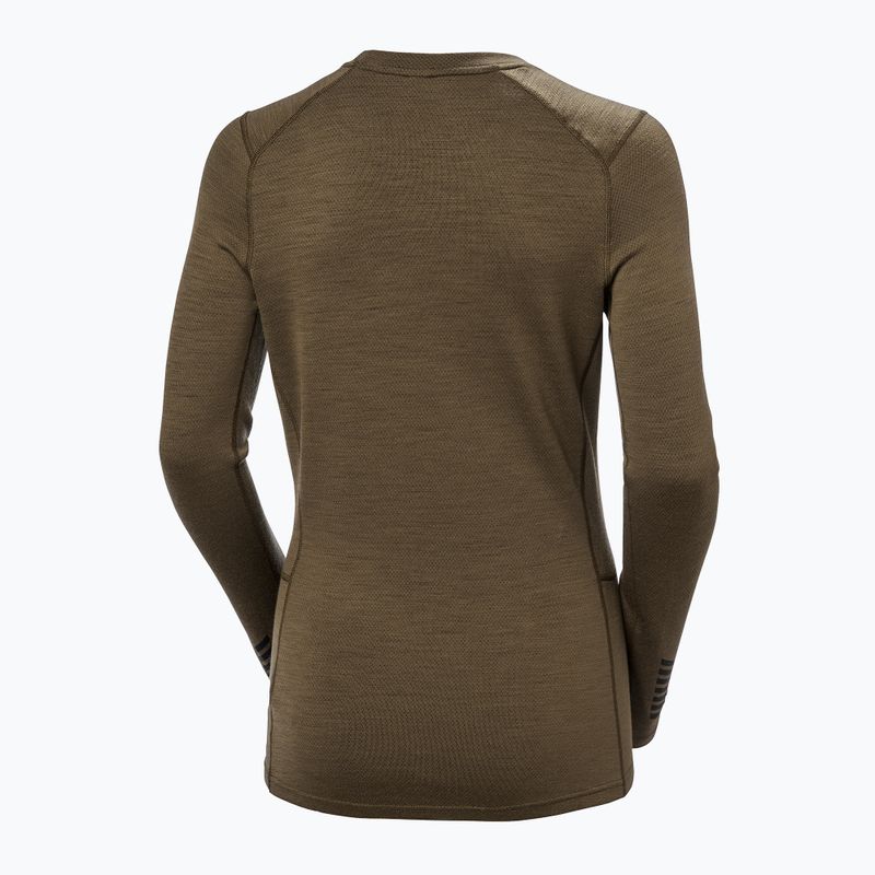 Női hőaktív pulóver Helly Hansen Lifa Merino Midweight Graphic Crew sepia houndstooth aop 6