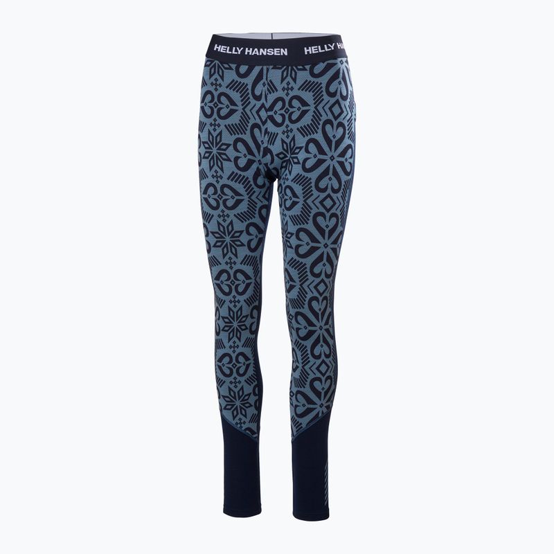 Női termónadrág Helly Hansen Lifa Merino Midweight navy nordick rose aop 5