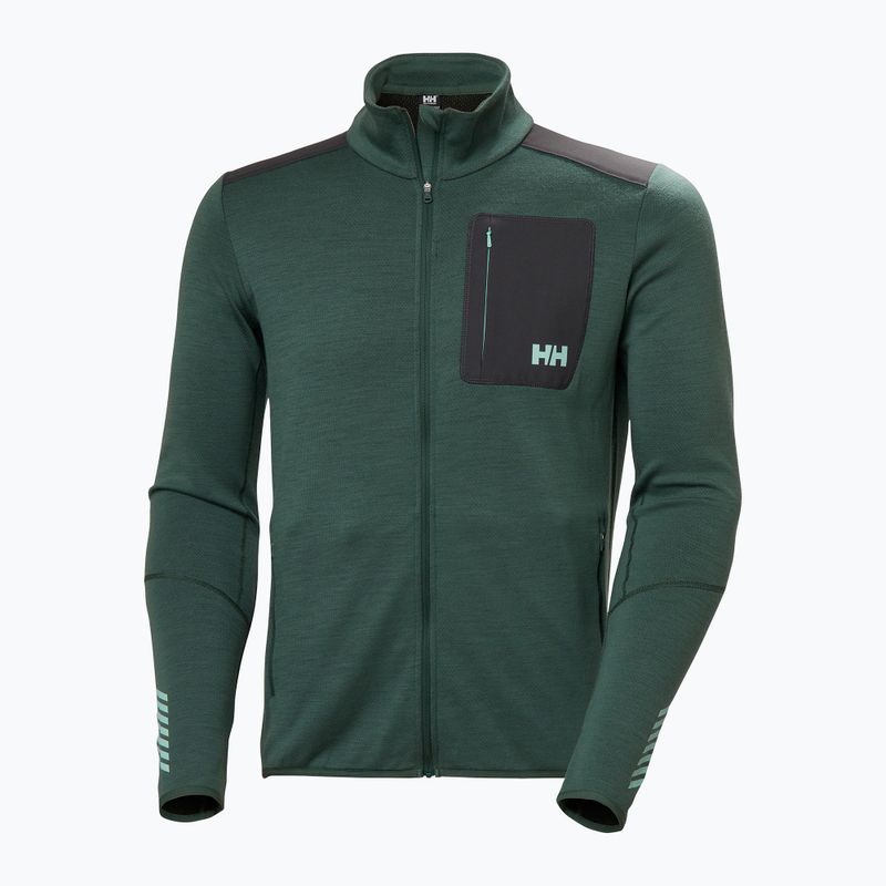 Férfi Helly Hansen Lifa Merino Midlayer trekking pulóver dzsungel zöld 5