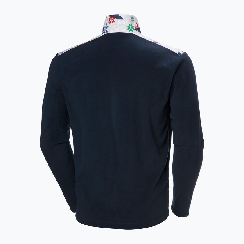 Férfi Helly Hansen Daybreaker Block pulóver navy cortina aop 6