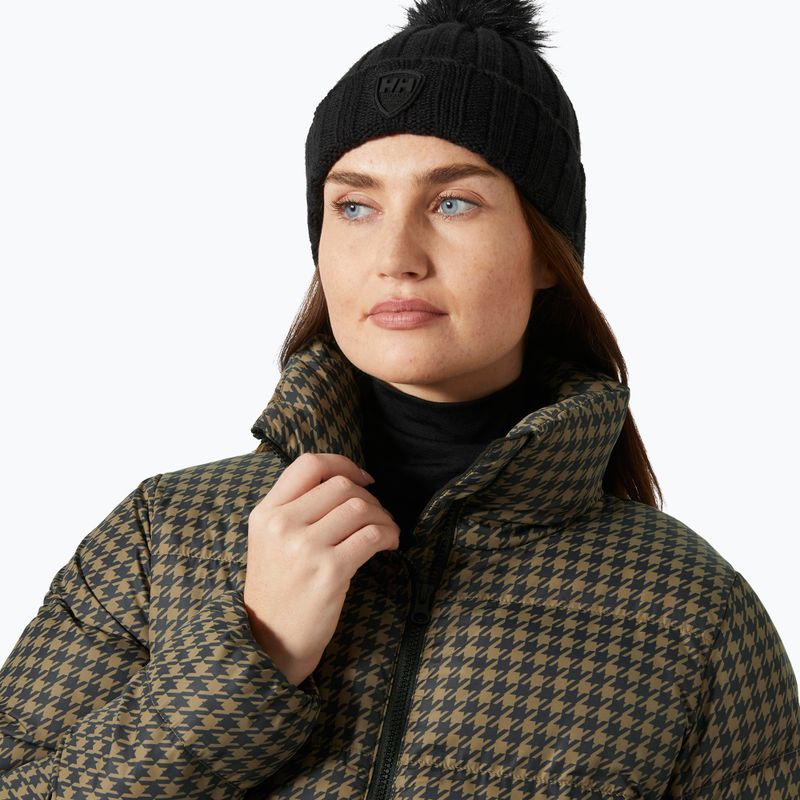 Helly Hansen női Jade Puffer szepia houndstooth aop pehelypaplan dzseki 3