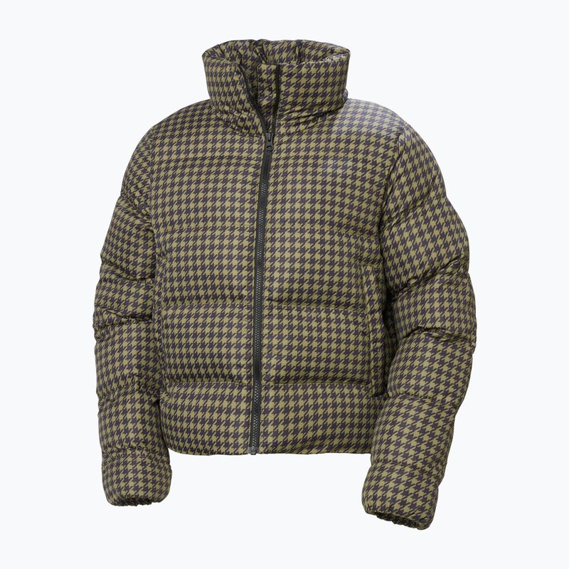 Helly Hansen női Jade Puffer szepia houndstooth aop pehelypaplan dzseki 6