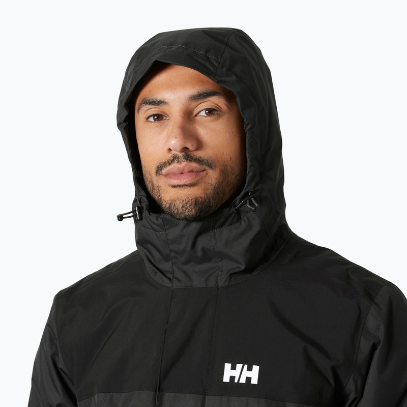 Férfi Helly Hansen Vancouver Fleece bélelt esőkabát ébenfekete színű 3