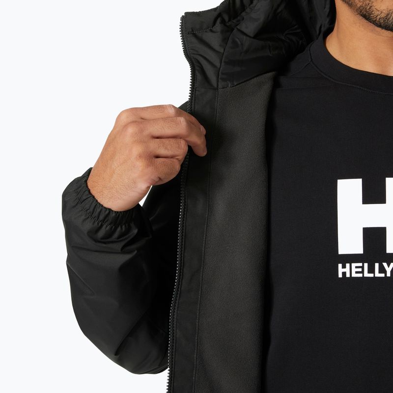 Férfi Helly Hansen Vancouver Fleece bélelt esőkabát ébenfekete színű 5