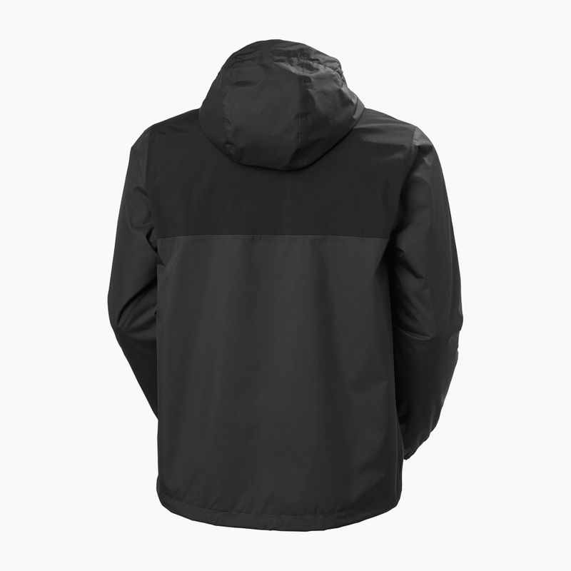 Férfi Helly Hansen Vancouver Fleece bélelt esőkabát ébenfekete színű 7