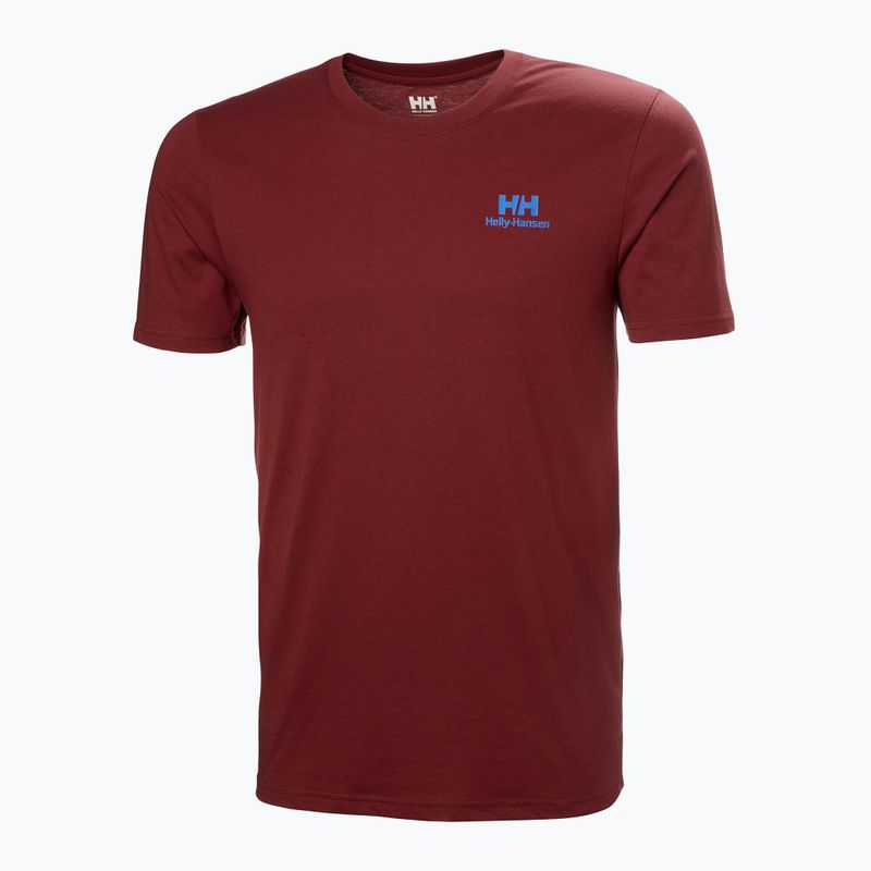 Férfi Helly Hansen Nord Graphic póló mars piros 4