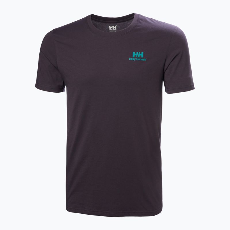 Férfi Helly Hansen Nord Graphic fekete szőlő póló 4