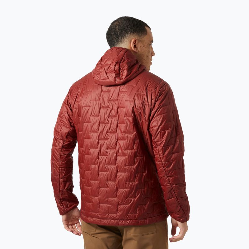 Férfi Helly Hansen Lifaloft Hooded Insulator hibrid kabát mars piros 2
