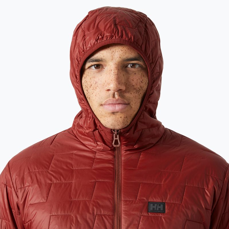 Férfi Helly Hansen Lifaloft Hooded Insulator hibrid kabát mars piros 3