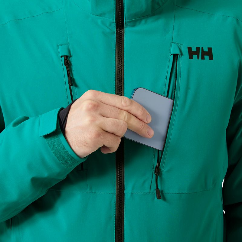 Férfi sí dzseki Helly Hansen Alpha 4.0 jelzöld 6