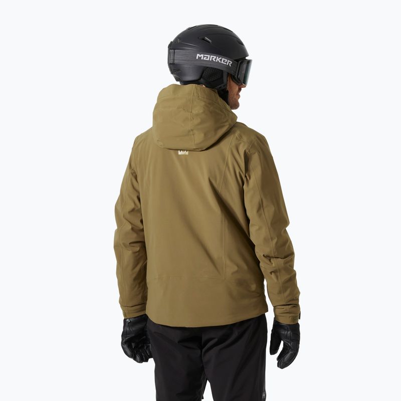 Férfi sí dzseki Helly Hansen Alpha 4.0 sepia 2