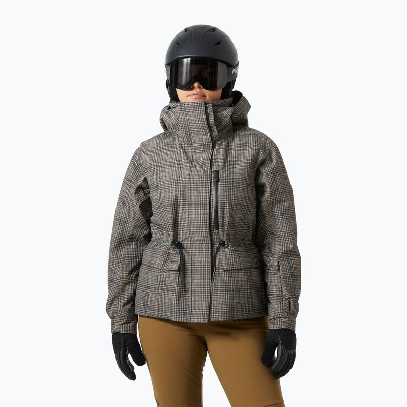 Női síkabát Helly Hansen Nora Insulated 2.0 pebble broxburn plaid aop