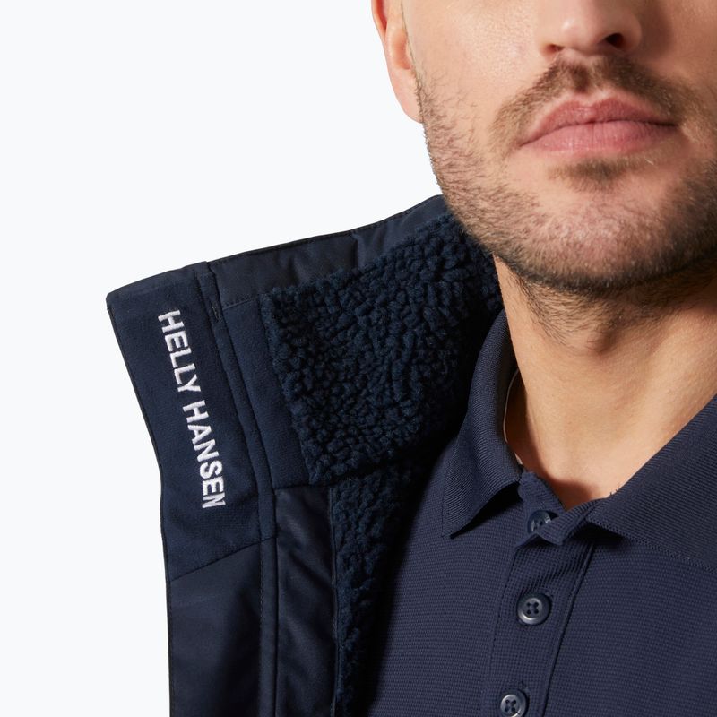 Férfi vitorláskabát Helly Hansen Crew Hooded Pile navy 3