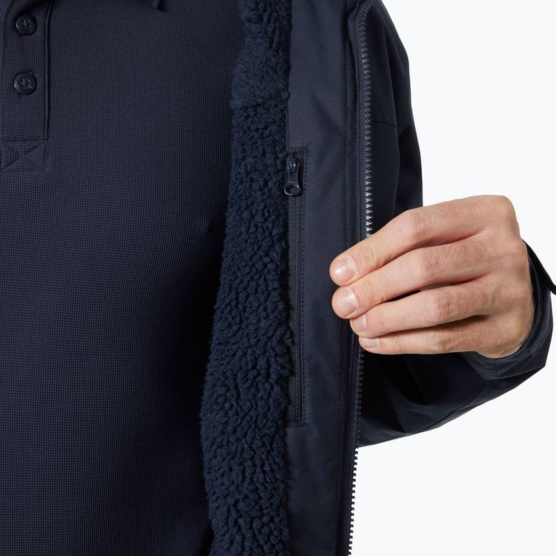 Férfi vitorláskabát Helly Hansen Crew Hooded Pile navy 4