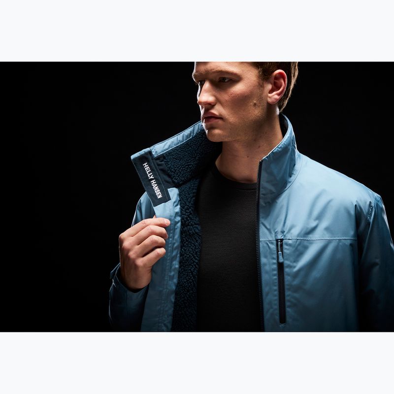 Férfi vitorláskabát Helly Hansen Crew Hooded Pile washed navy 12