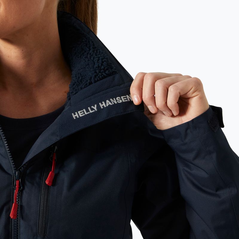 Női vitorláskabát Helly Hansen Crew Hooded Pile navy 5