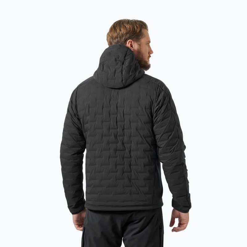 Férfi vitorlás dzseki Helly Hansen HP Hybrid Stretch Hooded Insulator ébenfekete színű 2