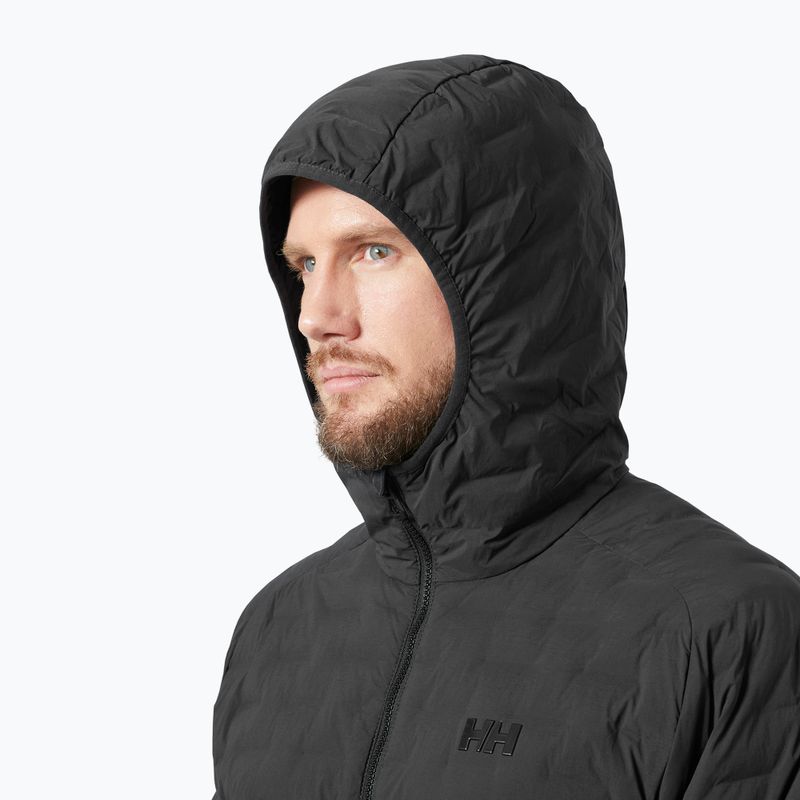 Férfi vitorlás dzseki Helly Hansen HP Hybrid Stretch Hooded Insulator ébenfekete színű 3