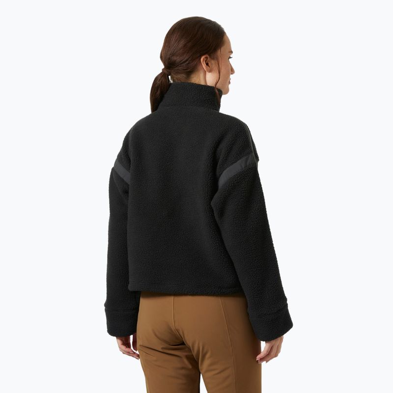 Helly Hansen női Imperial Pile Zip Zip pulóver fekete 2