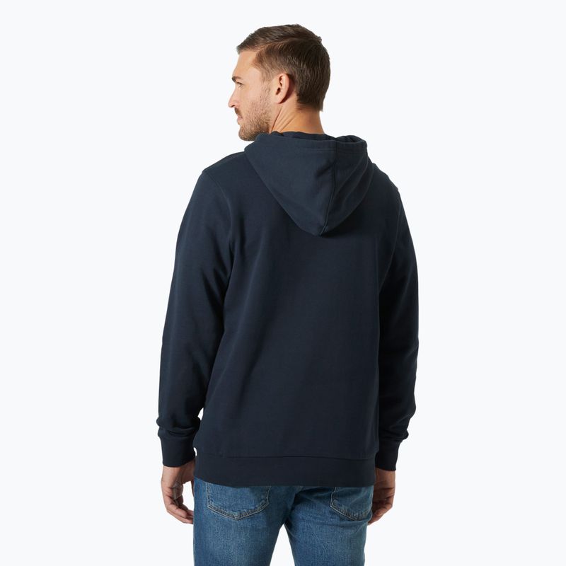 Férfi Helly Hansen Box kapucnis pulóver, navy 2