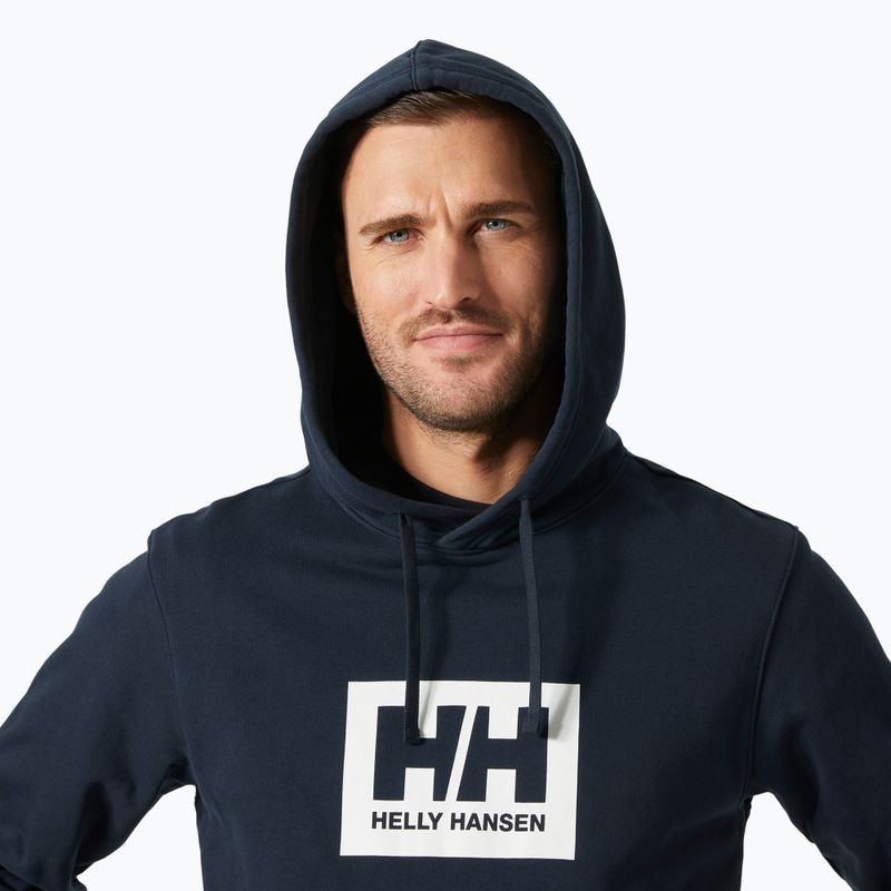 Férfi Helly Hansen Box kapucnis pulóver, navy 3