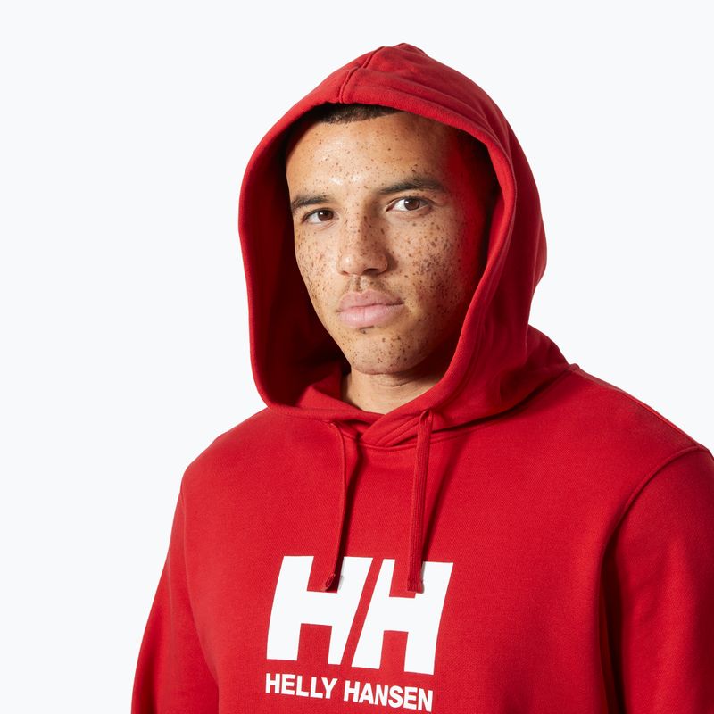 Férfi pulóver Helly Hansen HH Logo Hoodie red 3