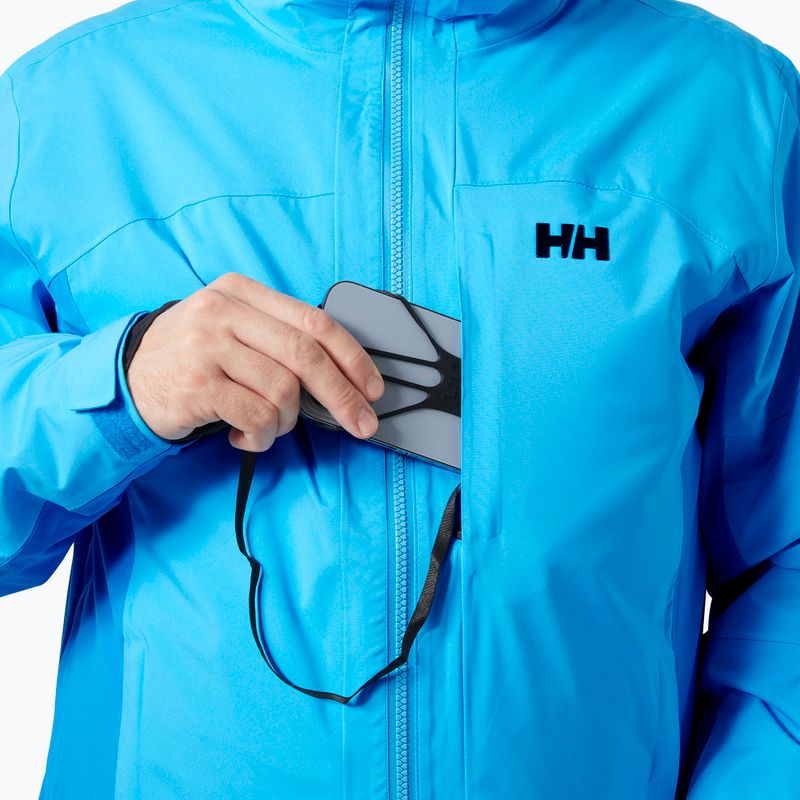 Férfi sí dzseki Helly Hansen Courchavel cián színben 4