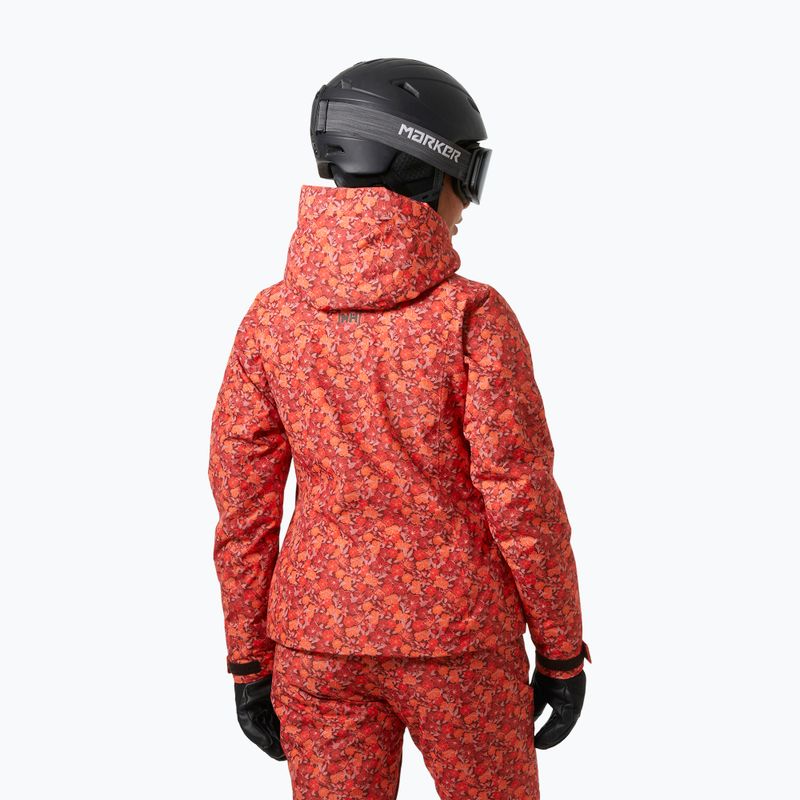 Női síkabát Helly Hansen Valdisere 3.0 red floral aop 2