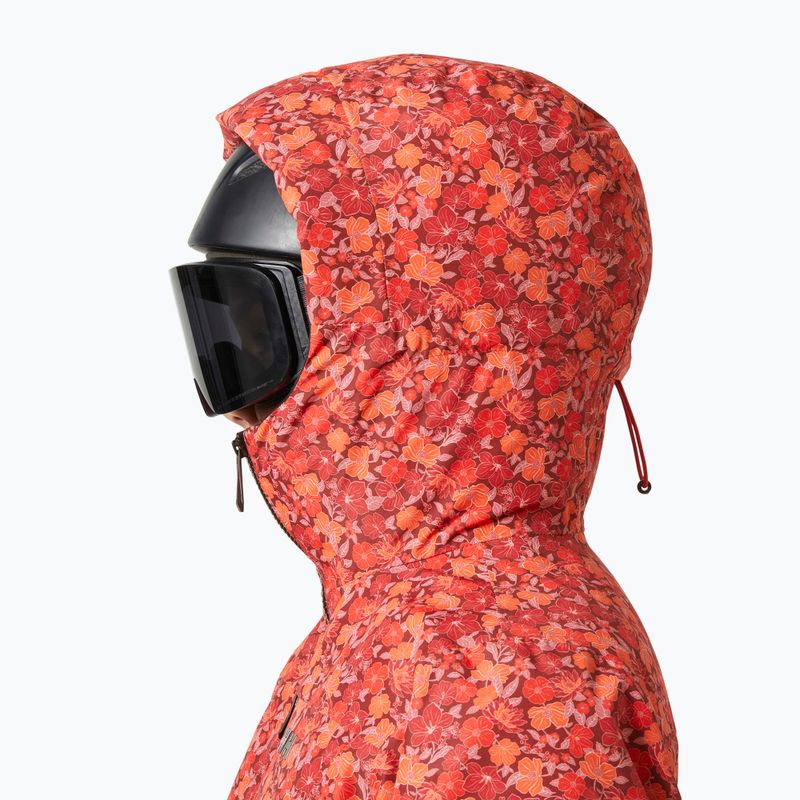 Női síkabát Helly Hansen Valdisere 3.0 red floral aop 3