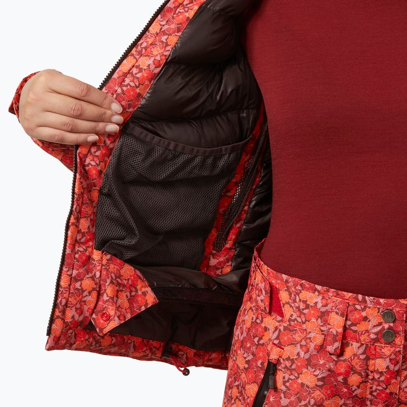 Női síkabát Helly Hansen Valdisere 3.0 red floral aop 8