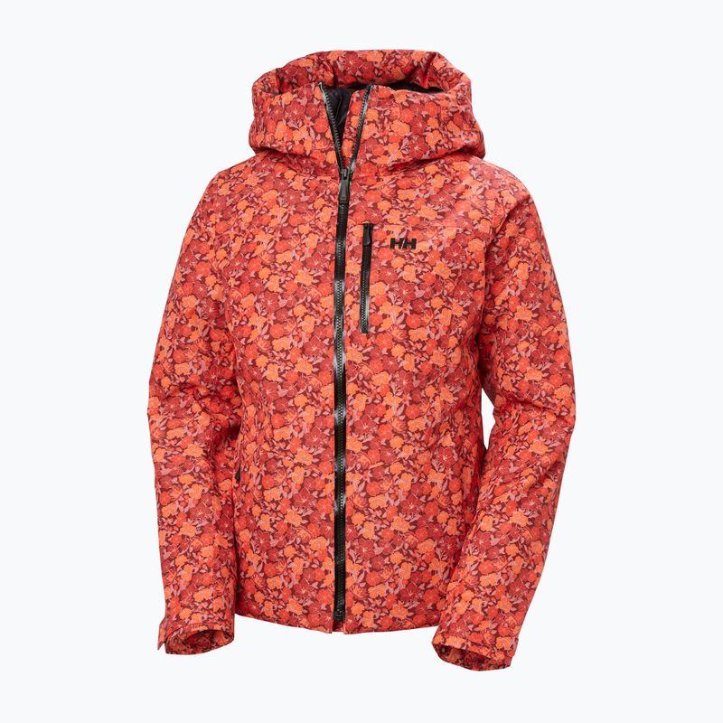 Női síkabát Helly Hansen Valdisere 3.0 red floral aop 9