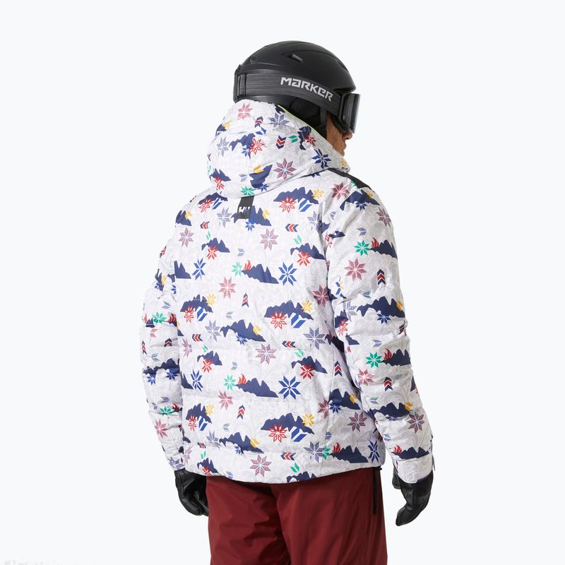 Helly Hansen férfi sí kabát Kvitfjell Race Puffy fehér olimpiai olimpia 2