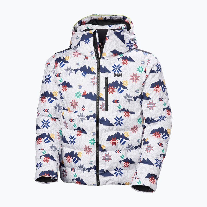 Helly Hansen férfi sí kabát Kvitfjell Race Puffy fehér olimpiai olimpia 9