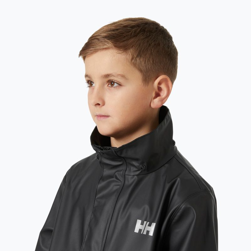 Gyerek vitorlás dzseki Helly Hansen Moss black 4