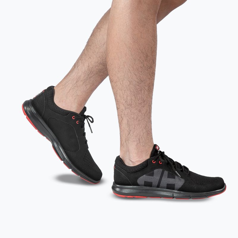 Férfi cipők Helly Hansen Ahiga V4 Hydropower off black/alert red 7