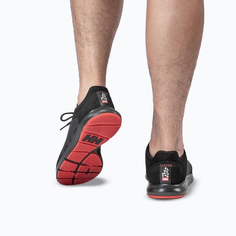 Férfi cipők Helly Hansen Ahiga V4 Hydropower off black/alert red 9